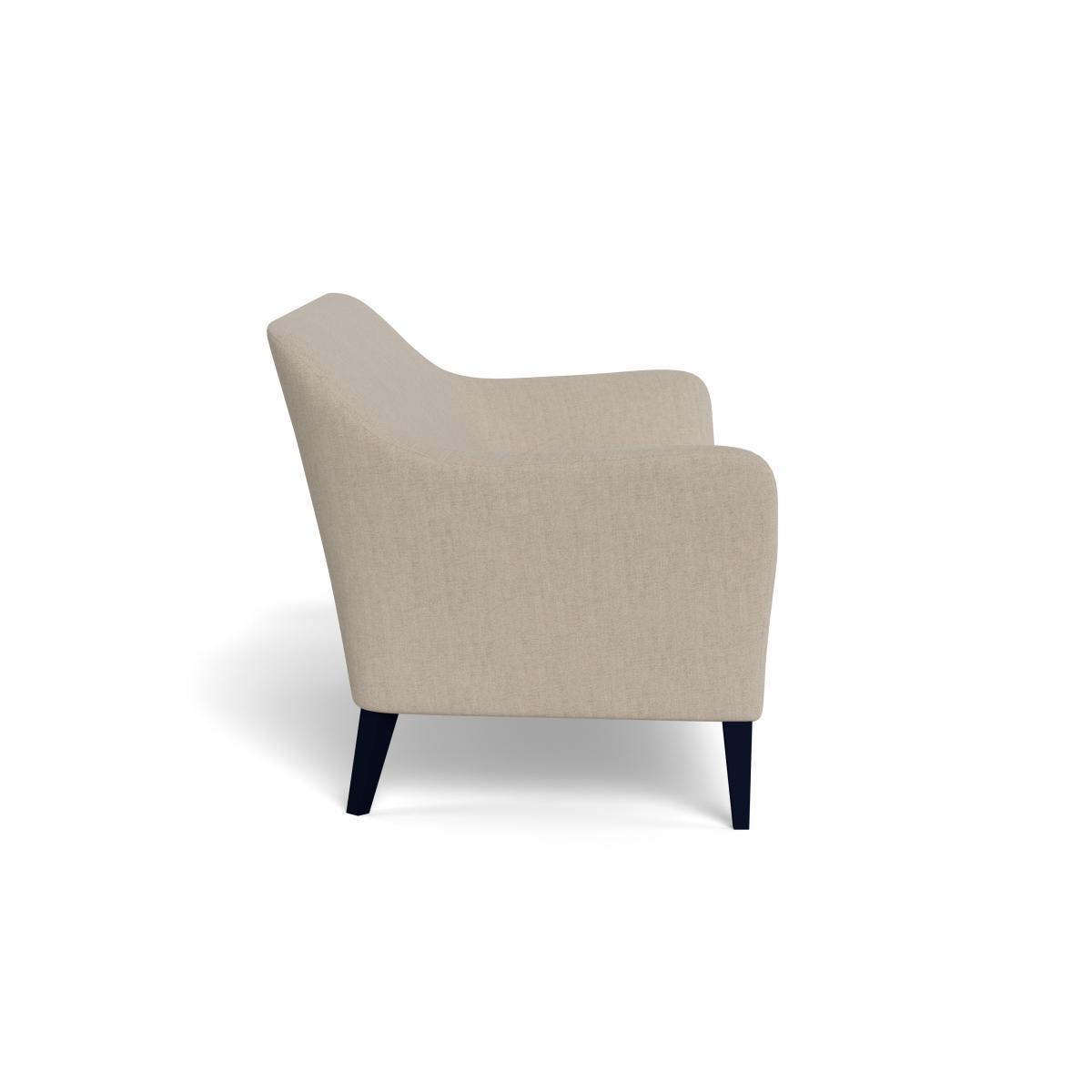 Heal's Wallis 3 Seater Sofa Broad Weave Putty Black Feet - Heal's UK Furniture – image 3