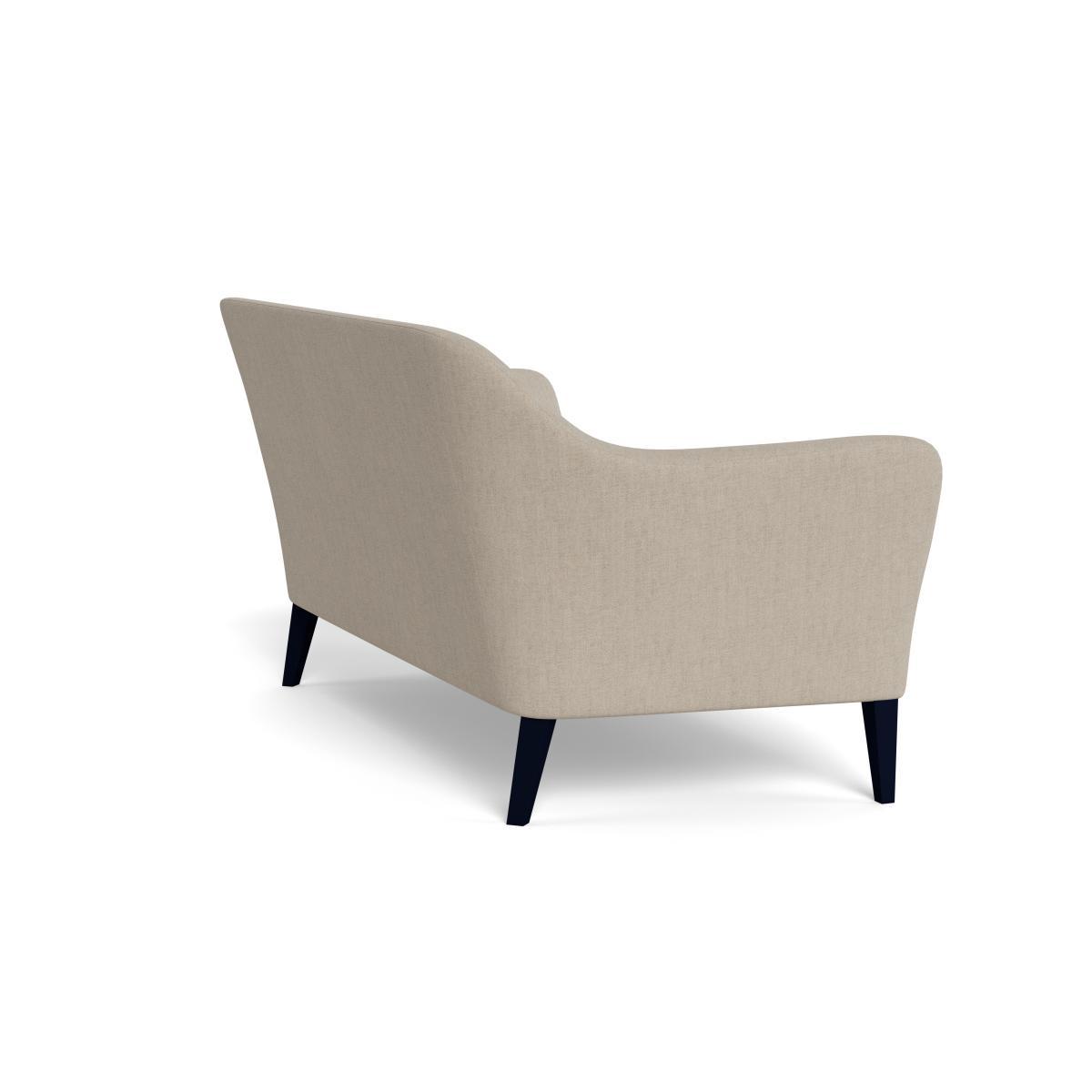 Heal's Wallis 3 Seater Sofa Broad Weave Putty Black Feet - Heal's UK Furniture – image 4
