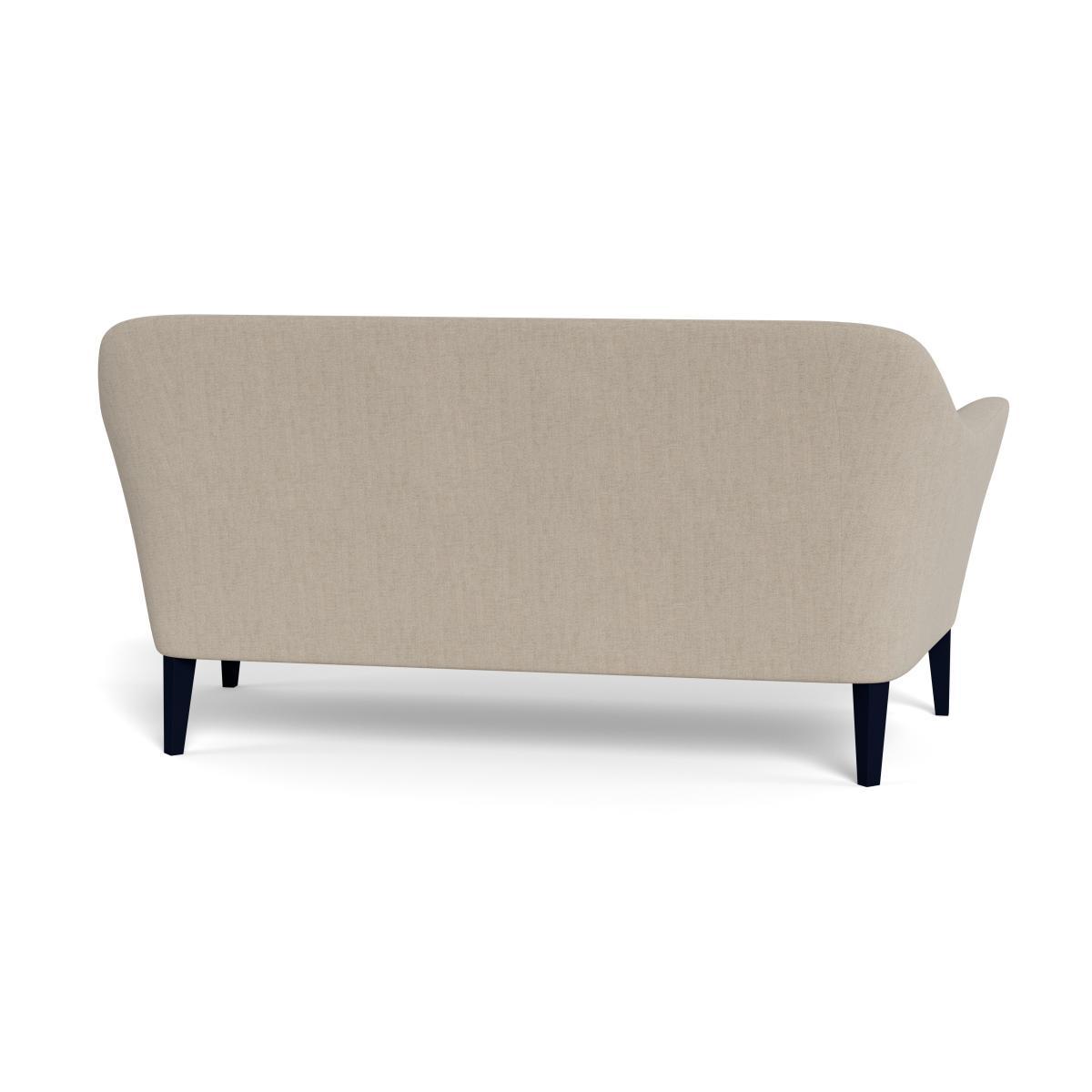 Heal's Wallis 3 Seater Sofa Broad Weave Putty Black Feet - Heal's UK Furniture – image 5