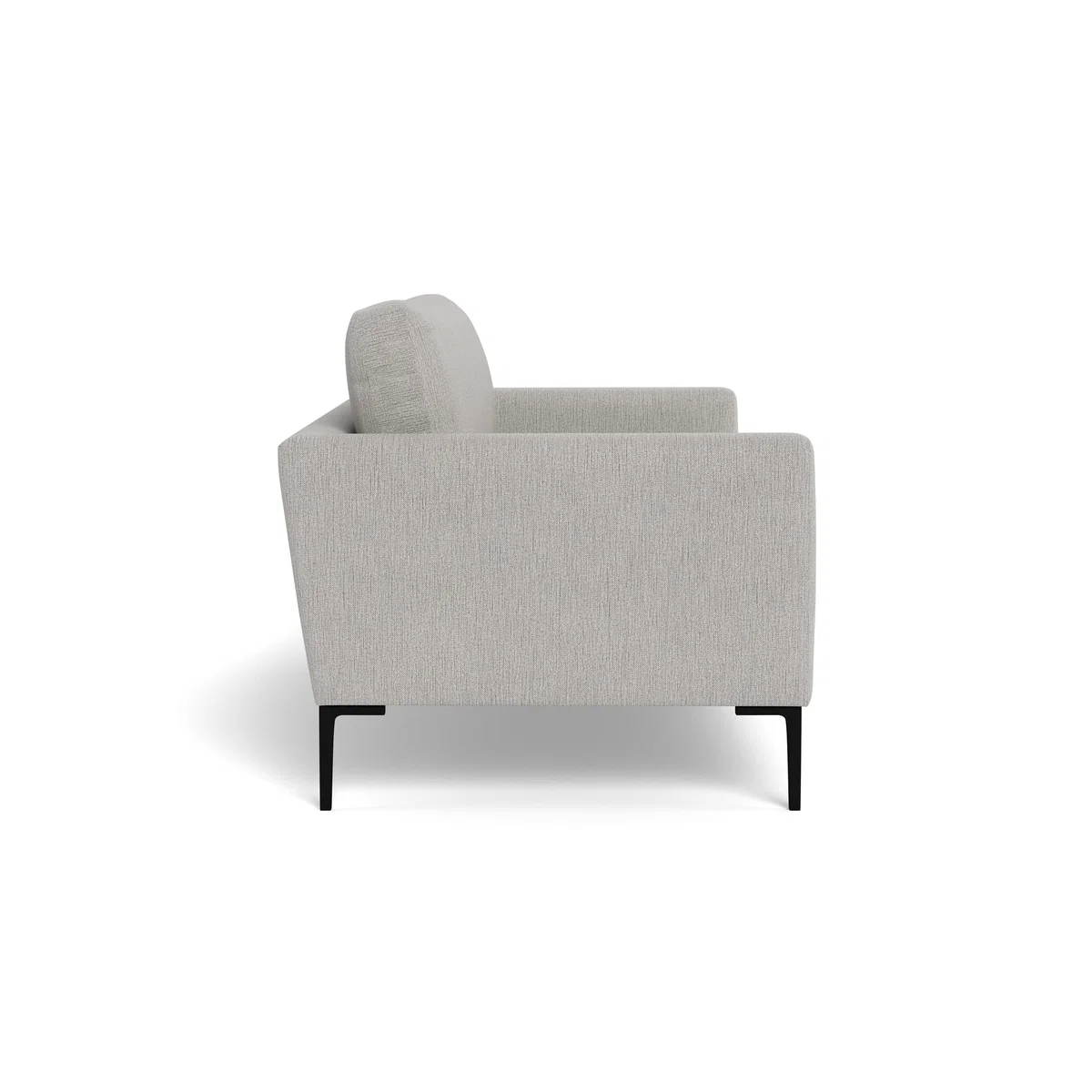 Heal's Eton 3 Seater Sofa Smart Linen Mix Silver Black Feet - Heal's UK Furniture – image 3