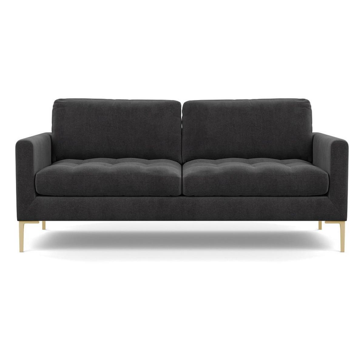 Heal's Eton 3 Seater Sofa Smart Luxe Velvet Nickel Brass Feet – image 2