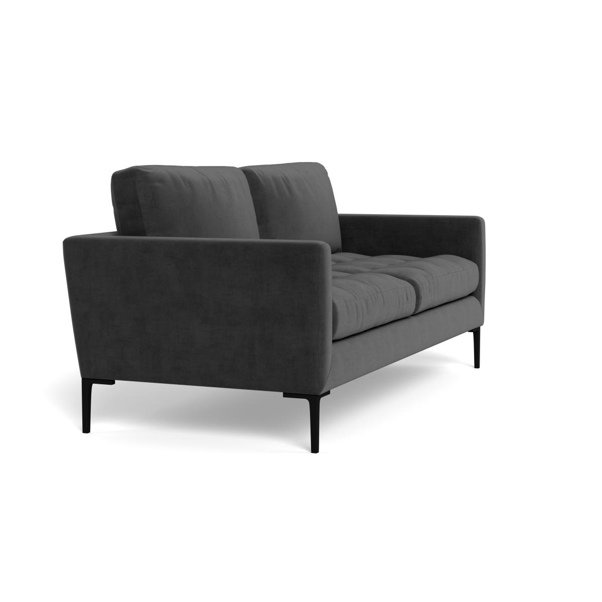 Heal's Eton 3 Seater Sofa Smart Luxe Velvet Nickel Brass Feet – image 3