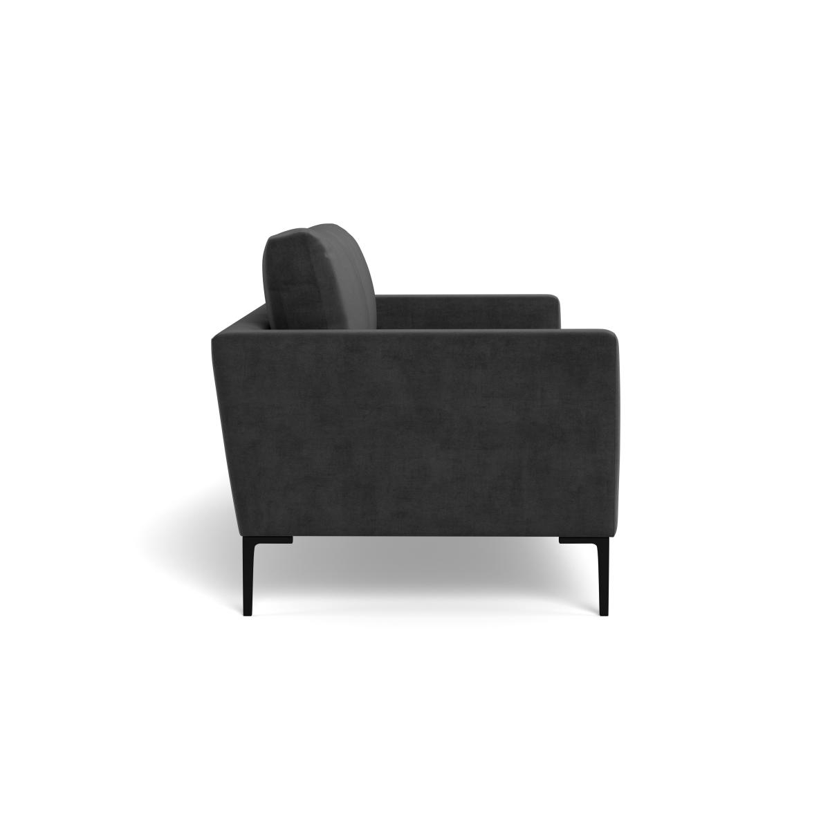 Heal's Eton 3 Seater Sofa Smart Luxe Velvet Nickel Brass Feet – image 4