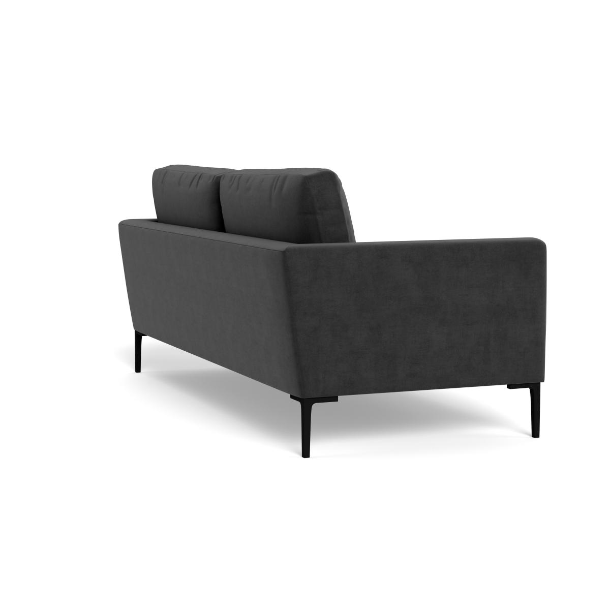 Heal's Eton 3 Seater Sofa Smart Luxe Velvet Nickel Brass Feet – image 5