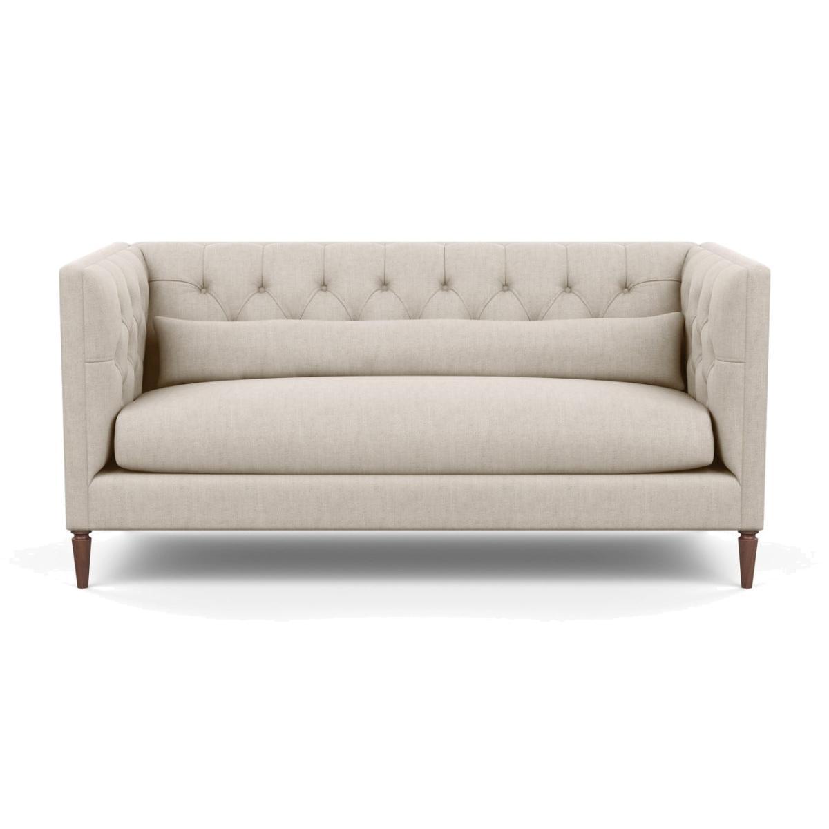 Heal's Balmoral 3 Seater Sofa Broad Weave Putty Walnut Fee - Heal's UK Furniture