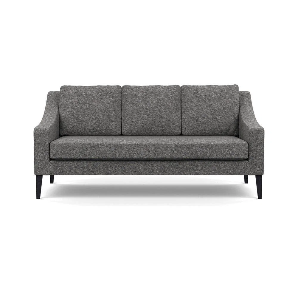Heal's Richmond 3 Seater Sofa Melton Wool Shale BLACK – image 2