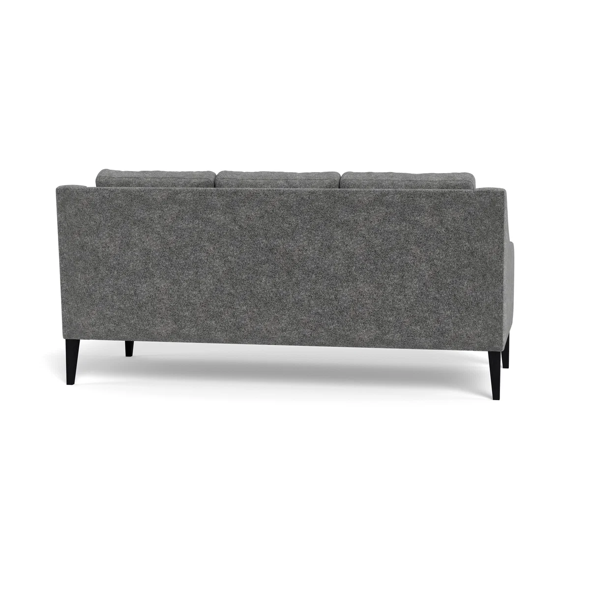 Heal's Richmond 3 Seater Sofa Melton Wool Shale BLACK – image 6