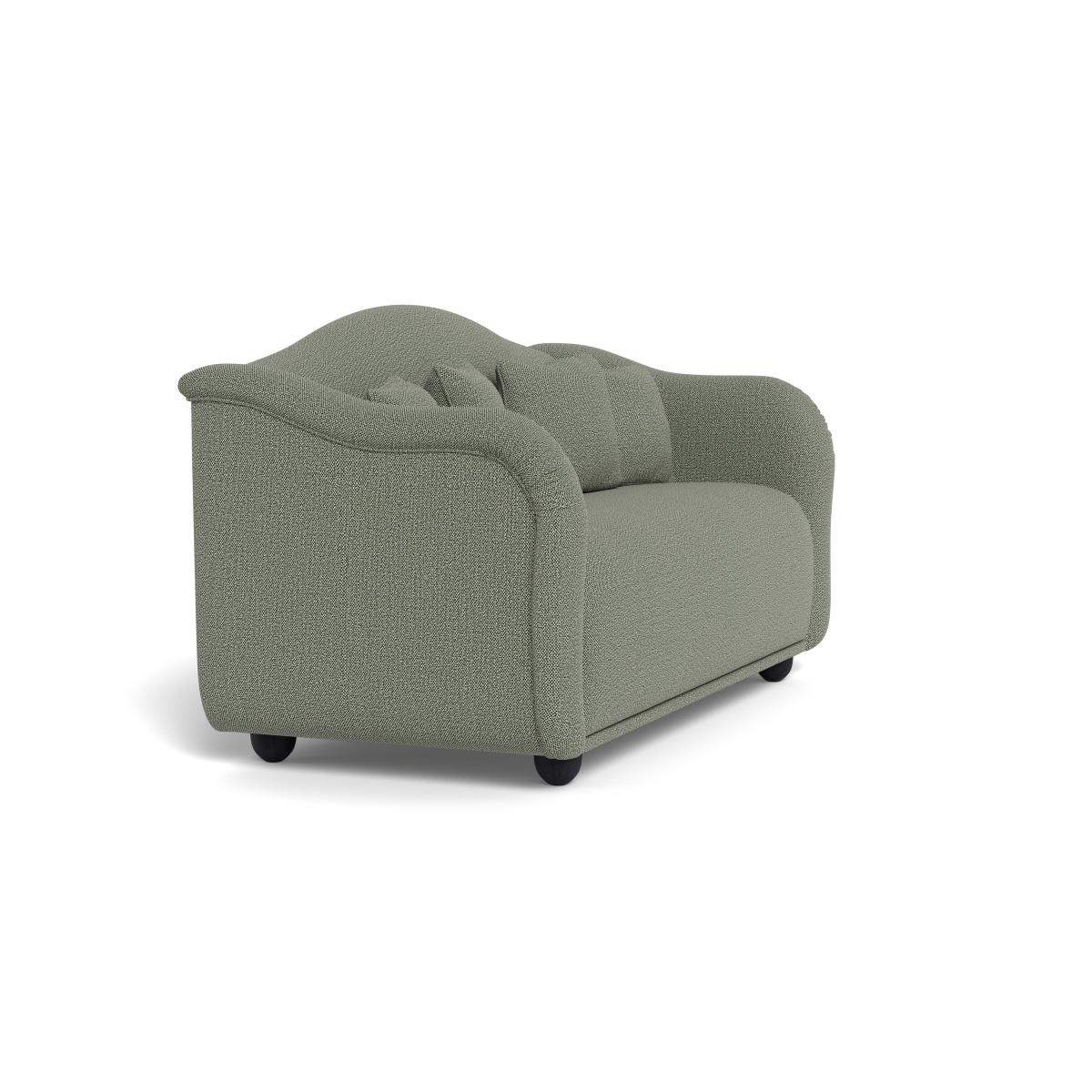 Heal's Tetbury 3 Seater Sofa Boucle Tweed Lapis Walnut Stained Beech Feet – image 2