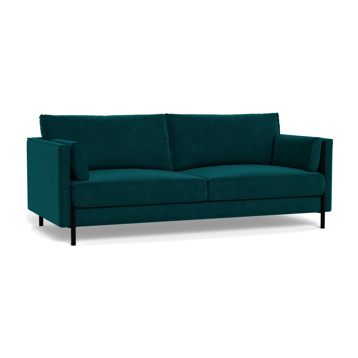 Heal's Tortona 3 Seater Sofa Smart Luxe Velvet Ocean – image 1