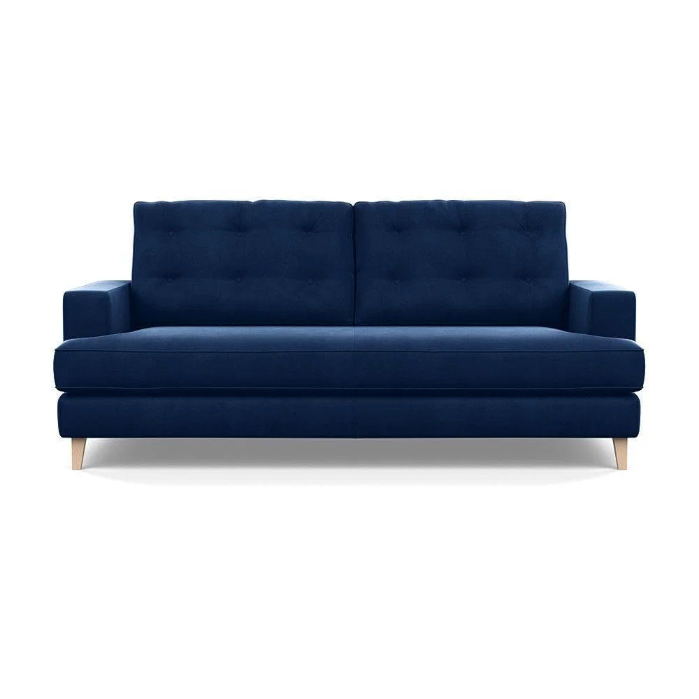 Heal's Richmond 3 Seater Sofa Smart Luxe Velvet Ocean Tinted Ash Feet - Heal's UK Furniture – image 103