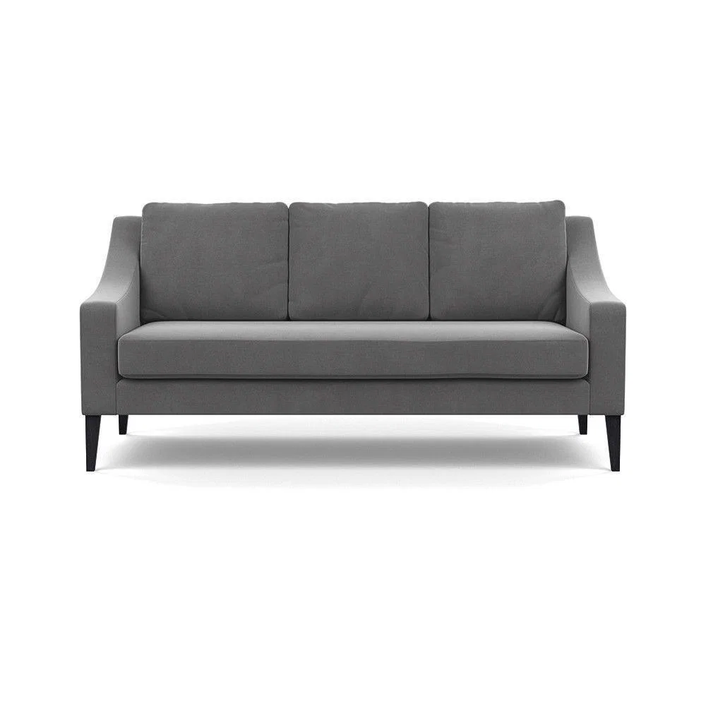 Heal's Richmond 3 Seater Sofa Smart Luxe Velvet Ocean Tinted Ash Feet - Heal's UK Furniture – image 12