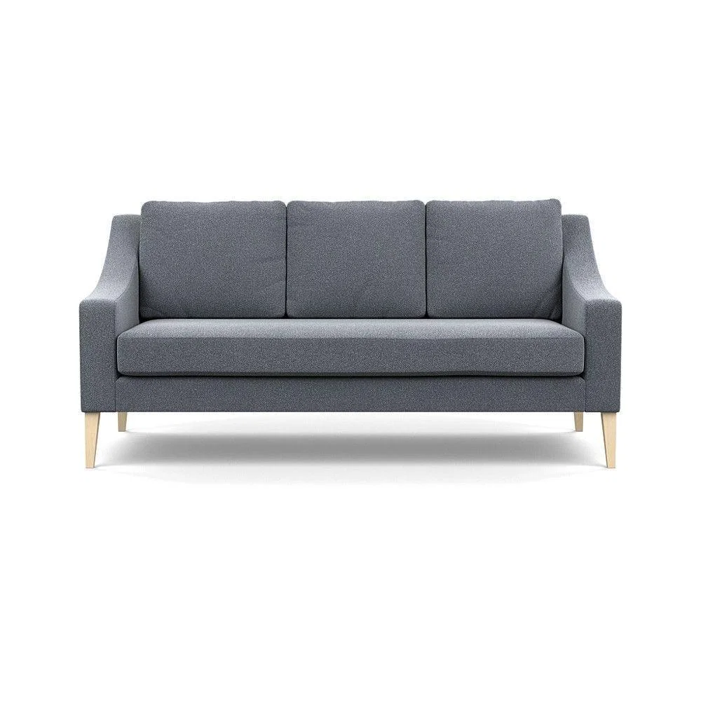 Heal's Richmond 3 Seater Sofa Smart Luxe Velvet Ocean Tinted Ash Feet - Heal's UK Furniture – image 114
