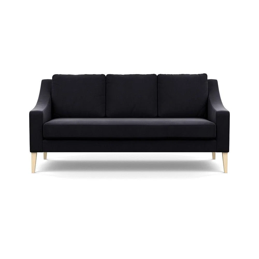 Heal's Richmond 3 Seater Sofa Smart Luxe Velvet Ocean Tinted Ash Feet - Heal's UK Furniture – image 119