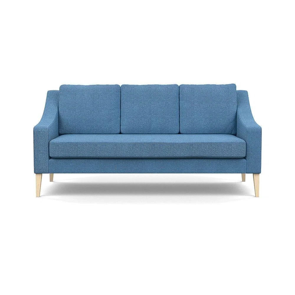 Heal's Richmond 3 Seater Sofa Smart Luxe Velvet Ocean Tinted Ash Feet - Heal's UK Furniture – image 130