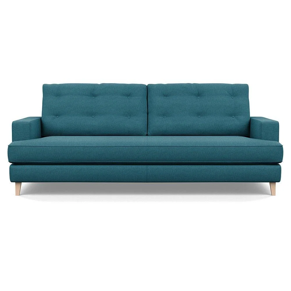 Heal's Richmond 3 Seater Sofa Smart Luxe Velvet Ocean Tinted Ash Feet - Heal's UK Furniture – image 134