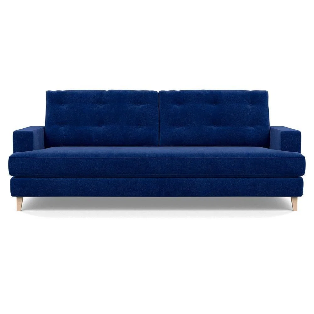 Heal's Richmond 3 Seater Sofa Smart Luxe Velvet Ocean Tinted Ash Feet - Heal's UK Furniture – image 156