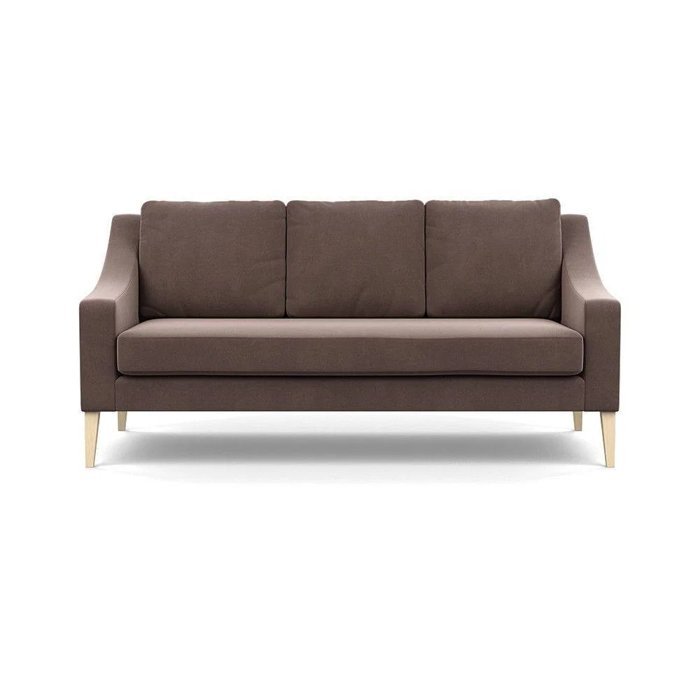 Heal's Richmond 3 Seater Sofa Smart Luxe Velvet Ocean Tinted Ash Feet - Heal's UK Furniture – image 158