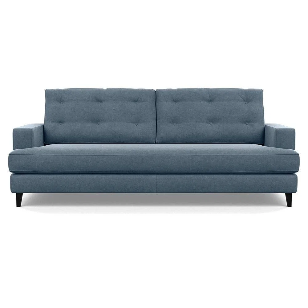 Heal's Richmond 3 Seater Sofa Smart Luxe Velvet Ocean Tinted Ash Feet - Heal's UK Furniture – image 161