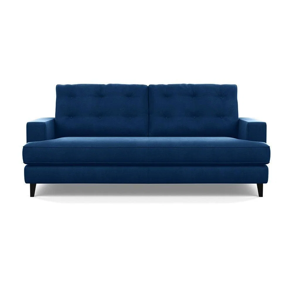 Heal's Richmond 3 Seater Sofa Smart Luxe Velvet Ocean Tinted Ash Feet - Heal's UK Furniture – image 167