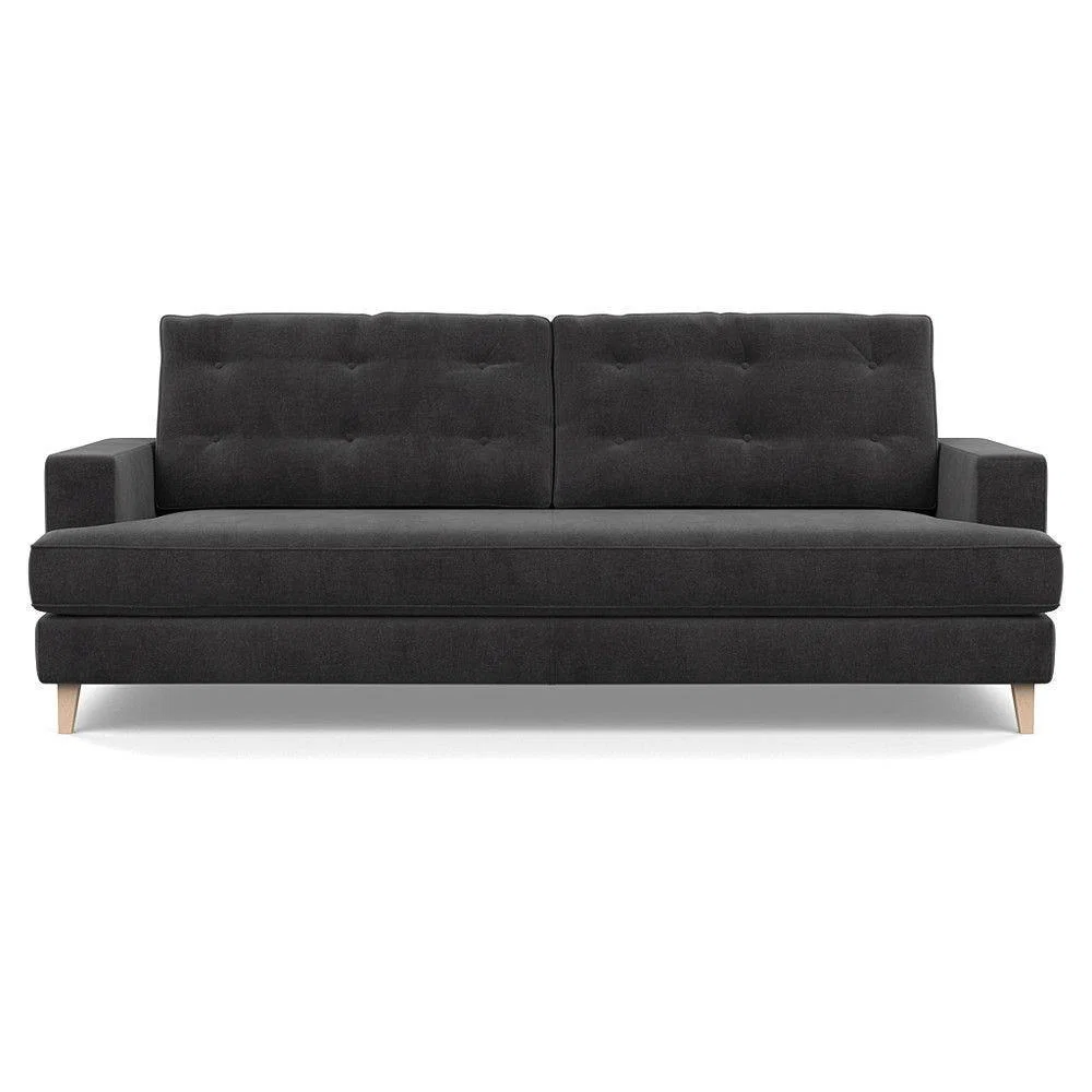 Heal's Richmond 3 Seater Sofa Smart Luxe Velvet Ocean Tinted Ash Feet - Heal's UK Furniture – image 22