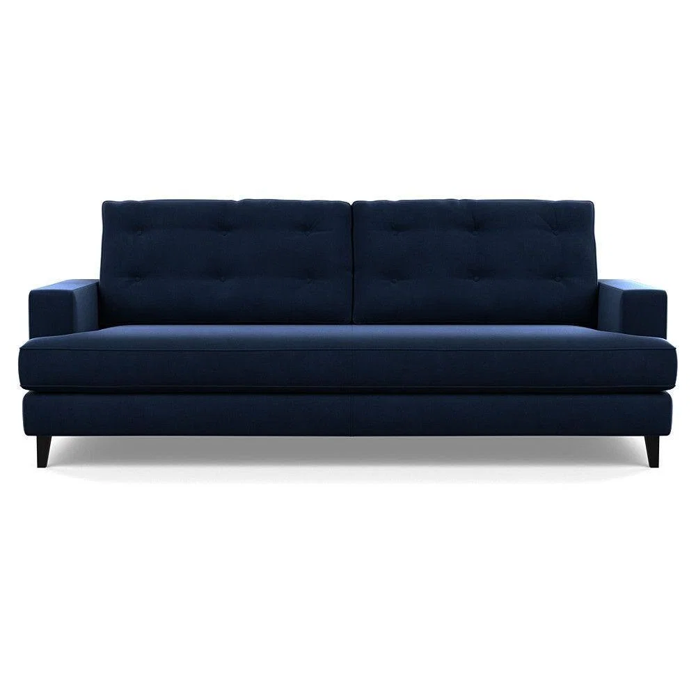 Heal's Richmond 3 Seater Sofa Smart Luxe Velvet Ocean Tinted Ash Feet - Heal's UK Furniture – image 46
