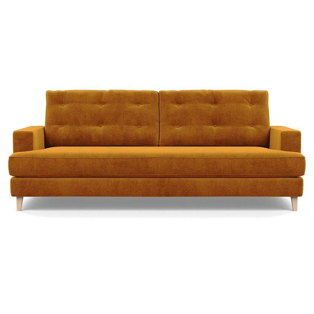 Heal's Richmond 3 Seater Sofa Smart Luxe Velvet Ocean Tinted Ash Feet - Heal's UK Furniture – image 55