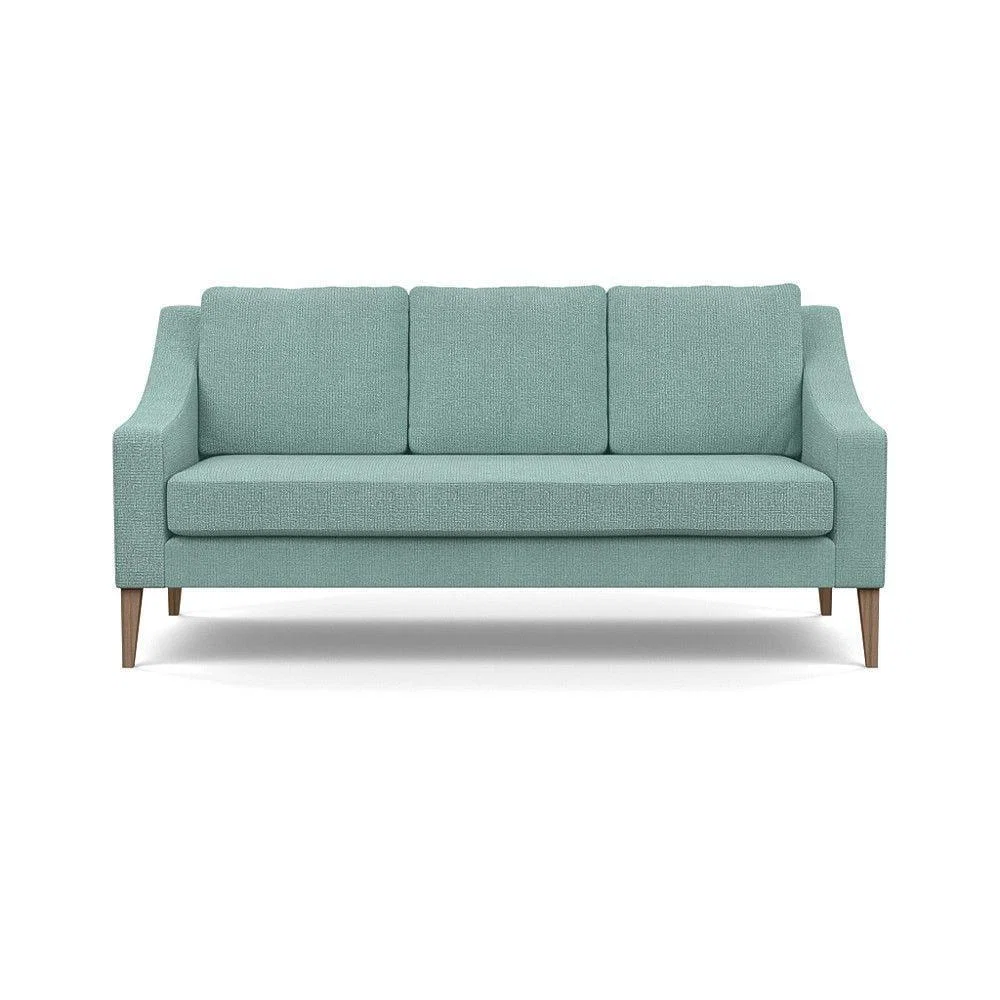 Heal's Richmond 3 Seater Sofa Smart Luxe Velvet Ocean Tinted Ash Feet - Heal's UK Furniture – image 69