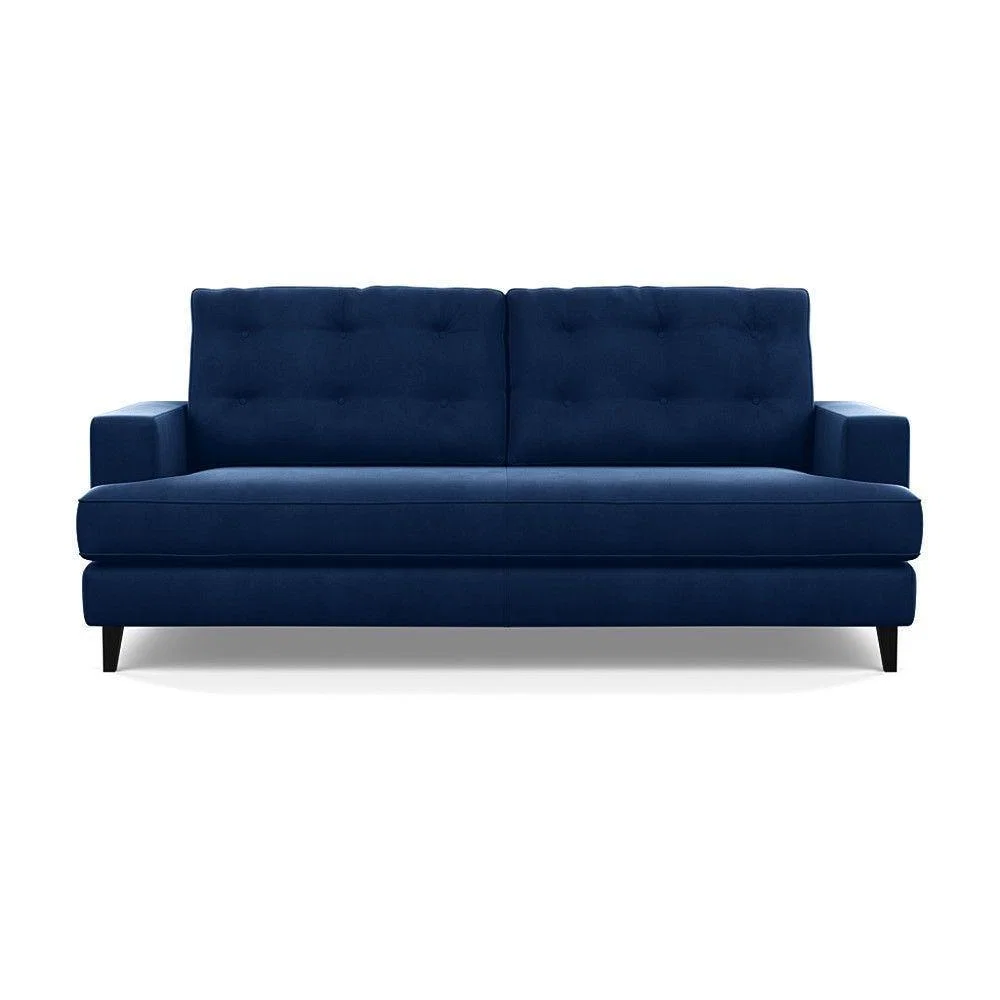 Heal's Richmond 3 Seater Sofa Smart Luxe Velvet Ocean Tinted Ash Feet - Heal's UK Furniture – image 9