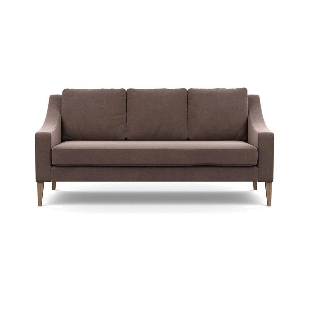 Heal's Richmond 3 Seater Sofa Smart Luxe Velvet Ocean Tinted Ash Feet - Heal's UK Furniture – image 81
