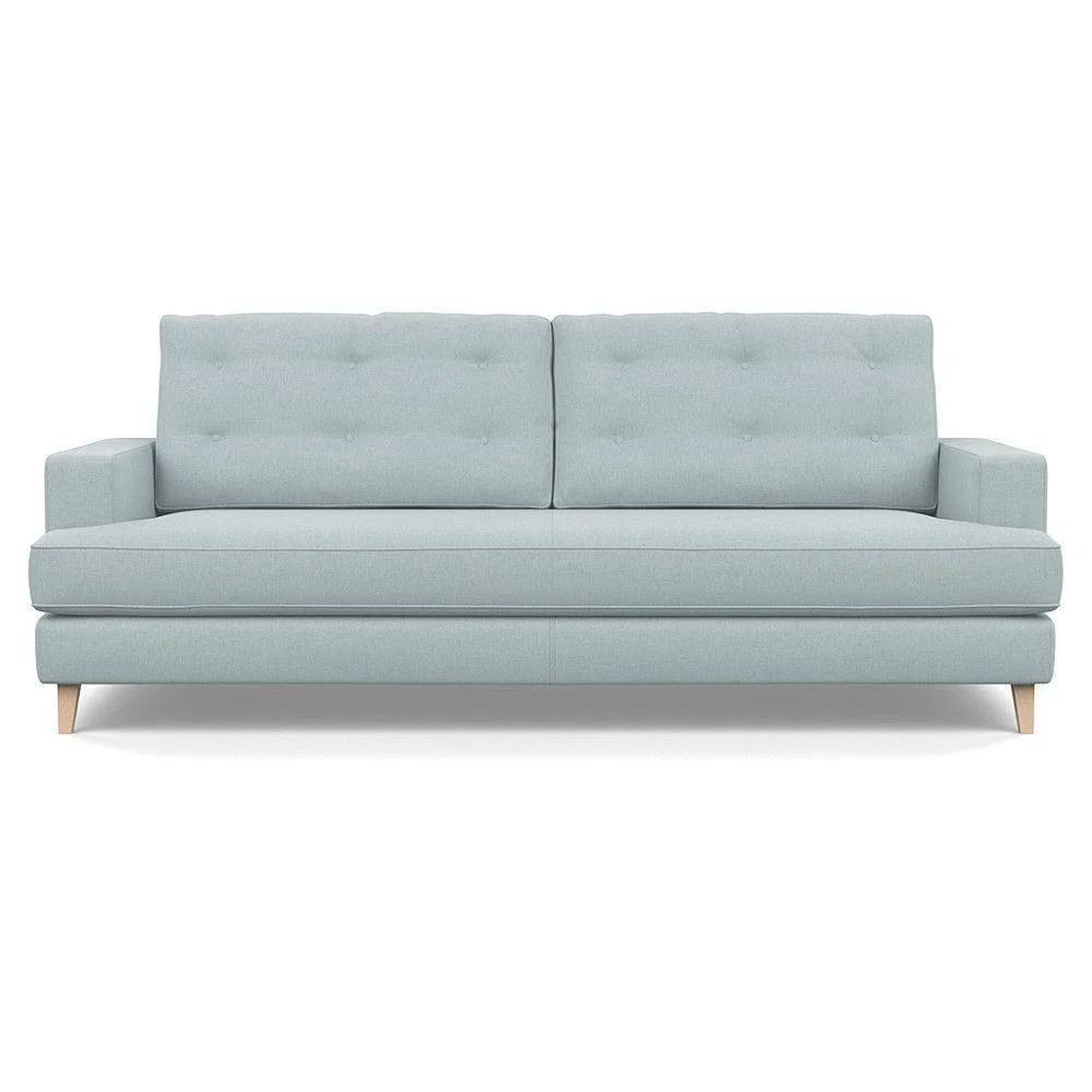 Heal's Richmond 3 Seater Sofa Smart Luxe Velvet Ocean Tinted Ash Feet - Heal's UK Furniture – image 94