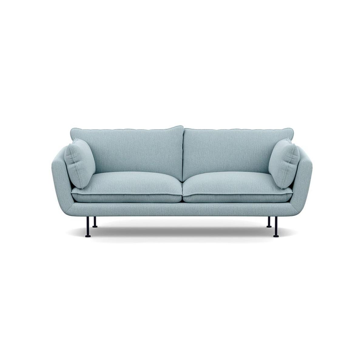 Heal's Allora 3 Seater Sofa Smart Linen Mix Duck Egg Black Feet – image 2