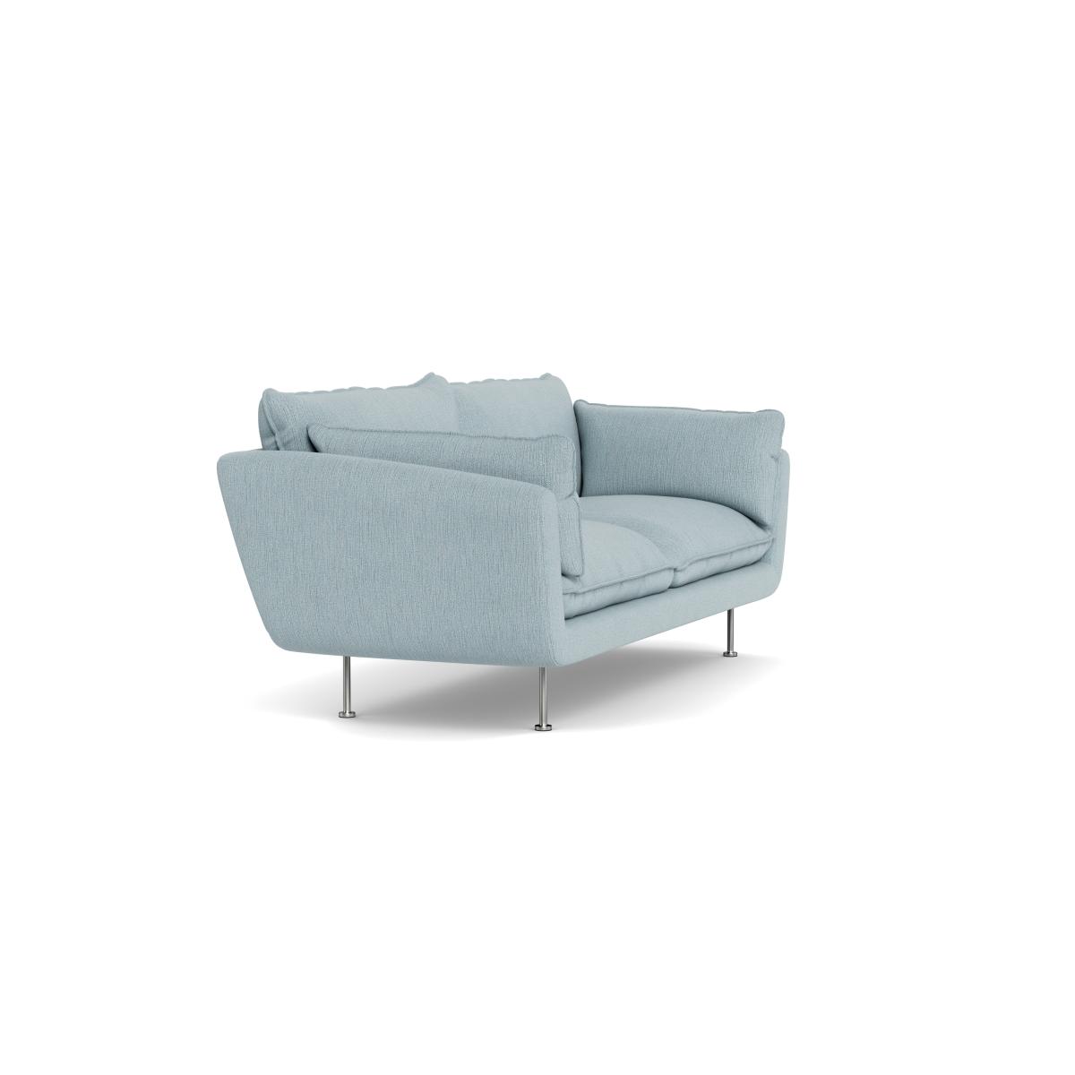 Heal's Allora 3 Seater Sofa Smart Linen Mix Duck Egg Black Feet – image 3