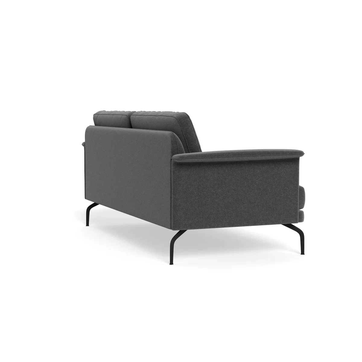 Heal's Iver 3 Seater Sofa Melton Wool Granite Black Feet – image 5
