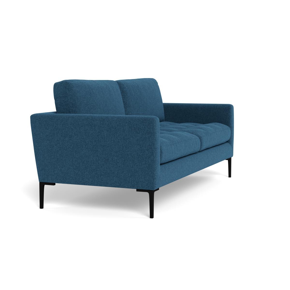 Heal's Eton 3 Seater Sofa Texture Ink Brass Feet - Heal's UK Furniture – image 2