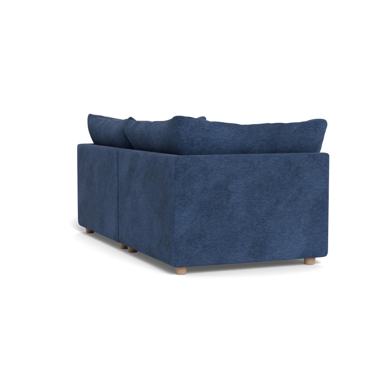 Heal's Astrid 3 Seater Sofa Broad Weave Lagoon Natural Beech Feet – image 4