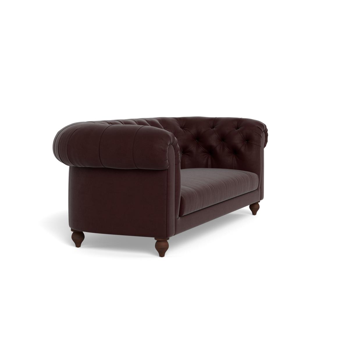 Heal's Fitzrovia 3 Seater Sofa Smart Luxe Velvet Acorn Natural Oak Feet – image 3