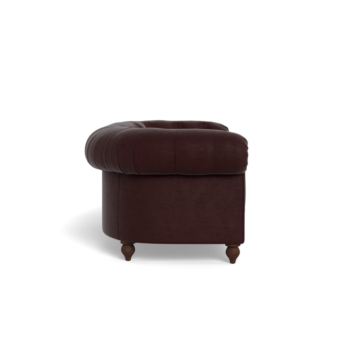 Heal's Fitzrovia 3 Seater Sofa Smart Luxe Velvet Acorn Natural Oak Feet – image 4