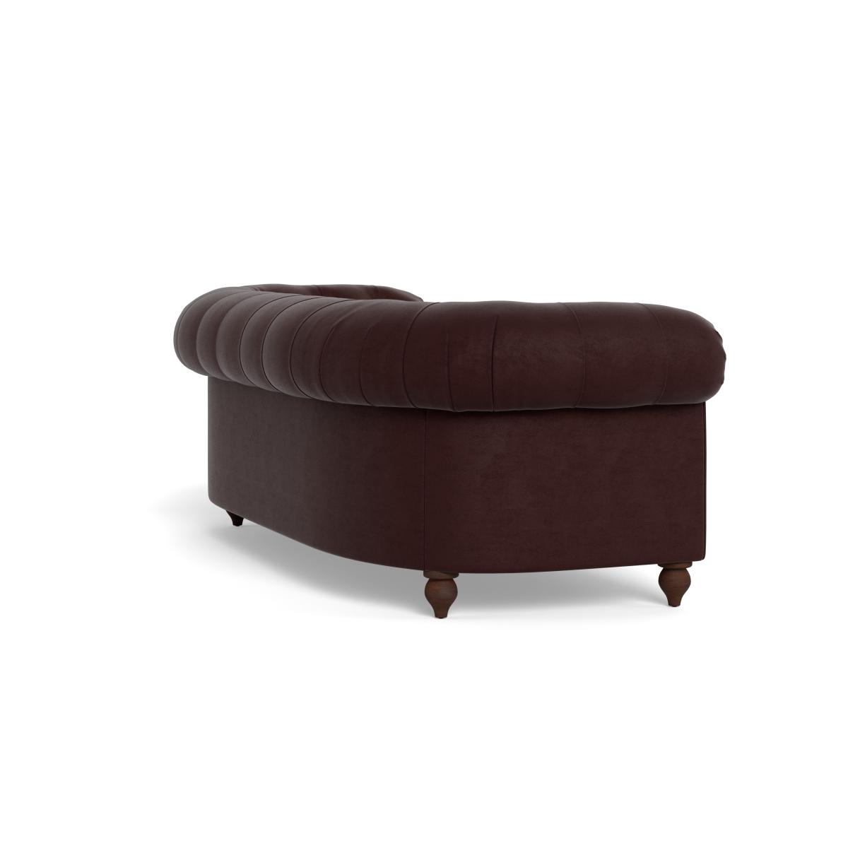 Heal's Fitzrovia 3 Seater Sofa Smart Luxe Velvet Acorn Natural Oak Feet – image 5