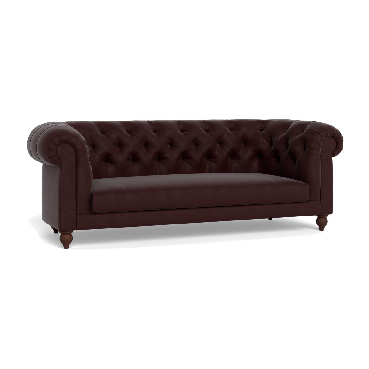 Heal's Fitzrovia 3 Seater Sofa Smart Luxe Velvet Acorn Natural Oak Feet – image 1
