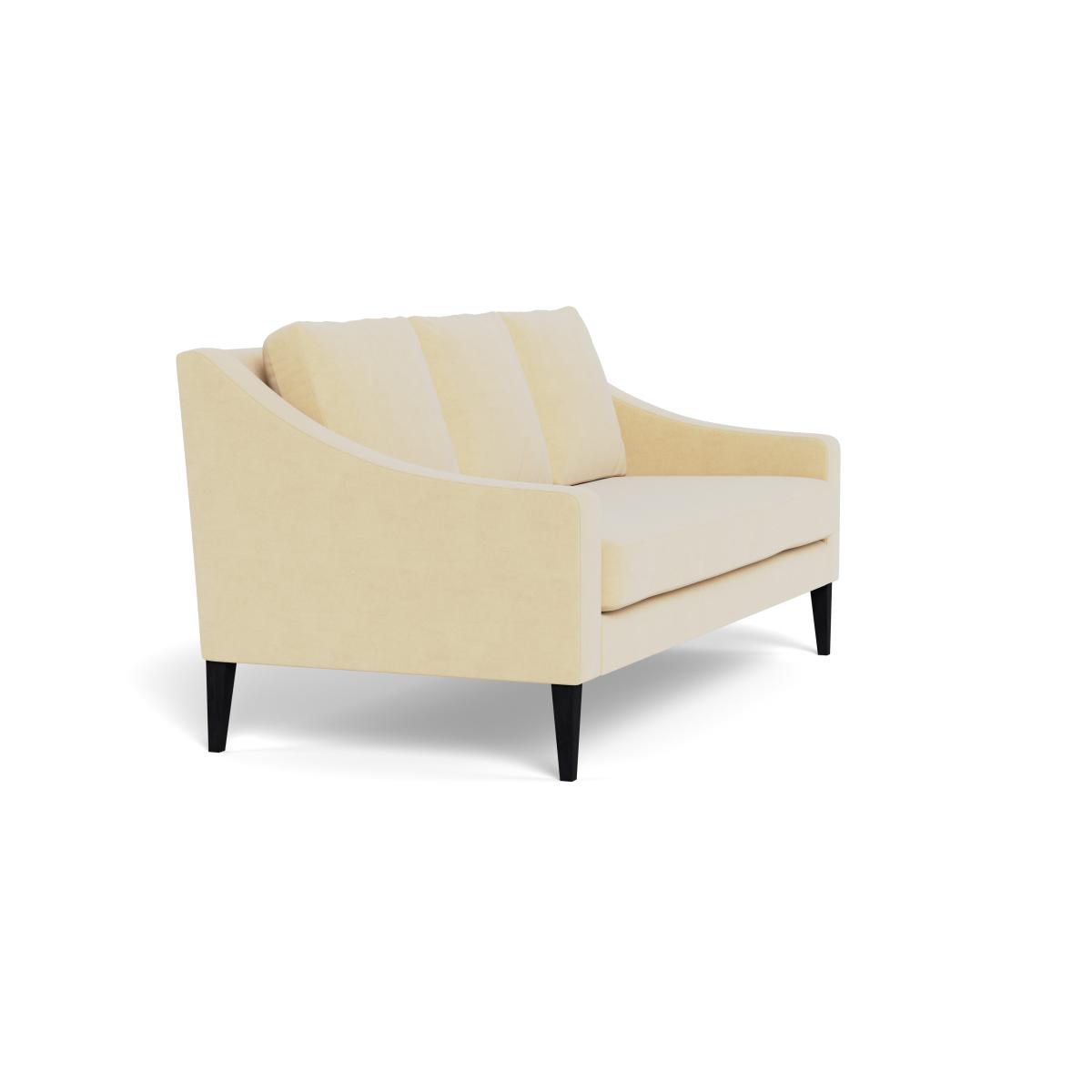 Heal's Richmond 3 Seater Sofa Smart Luxe Velvet Biscuit Black Feet – image 3