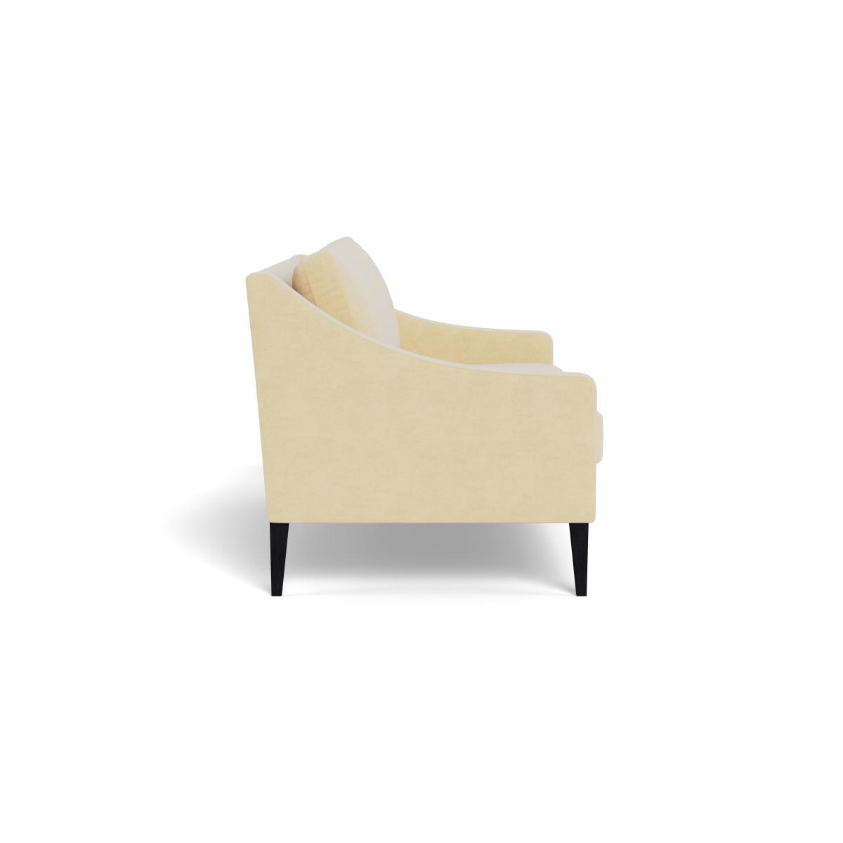 Heal's Richmond 3 Seater Sofa Smart Luxe Velvet Biscuit Black Feet – image 4