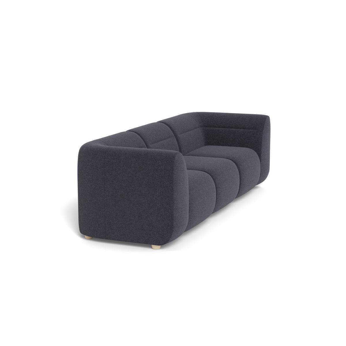 Heal's Lilli 3 Seater Sofa Texture Soot Natural Ash Feet - Heal's UK Furniture – image 2