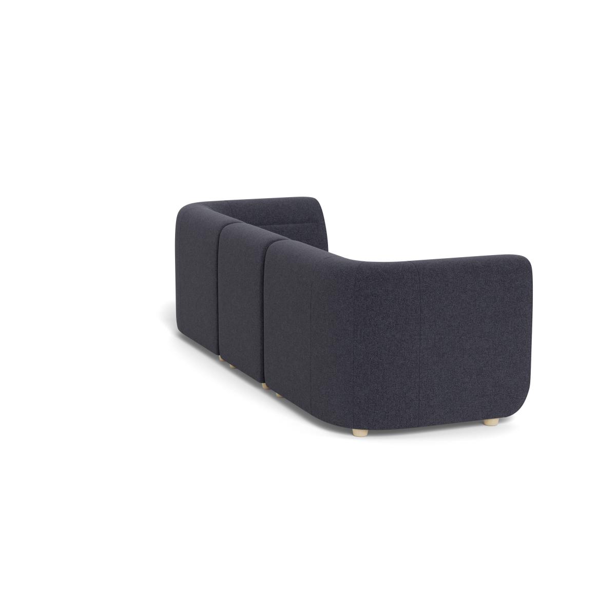Heal's Lilli 3 Seater Sofa Texture Soot Natural Ash Feet - Heal's UK Furniture – image 4