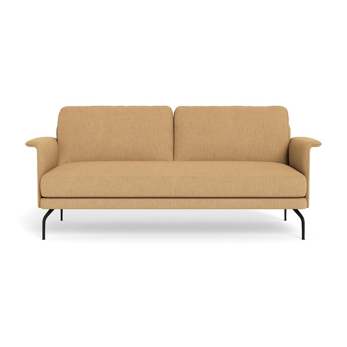 Heal's Iver 3 Seater Sofa Smart Linen Mix Sand Black Feet – image 2