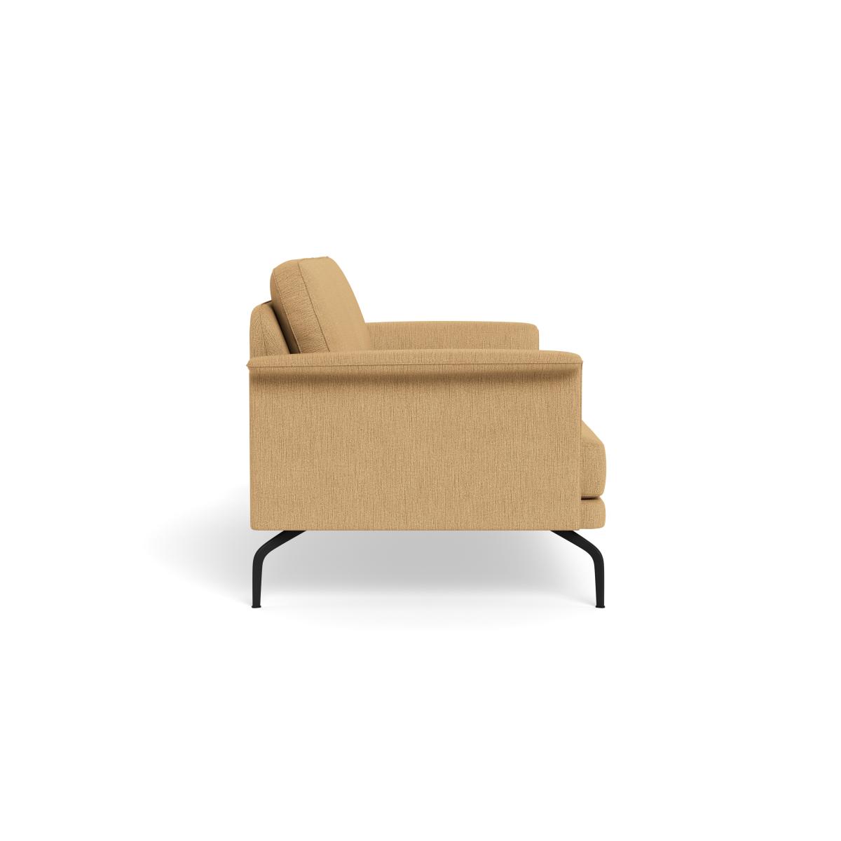 Heal's Iver 3 Seater Sofa Smart Linen Mix Sand Black Feet – image 4