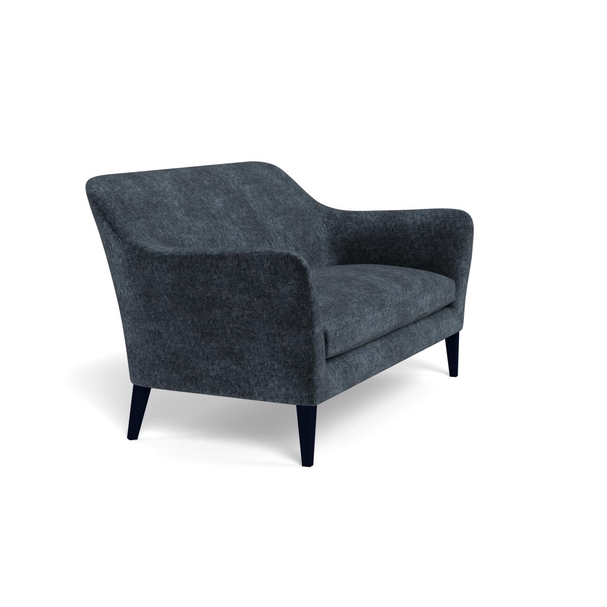Heal's Wallis 3 Seater Sofa Boucle Velvet Space Black Feet – image 2