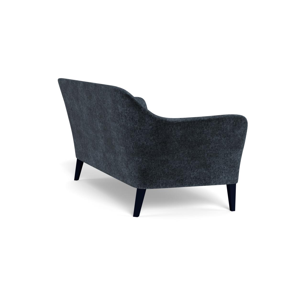 Heal's Wallis 3 Seater Sofa Boucle Velvet Space Black Feet – image 4