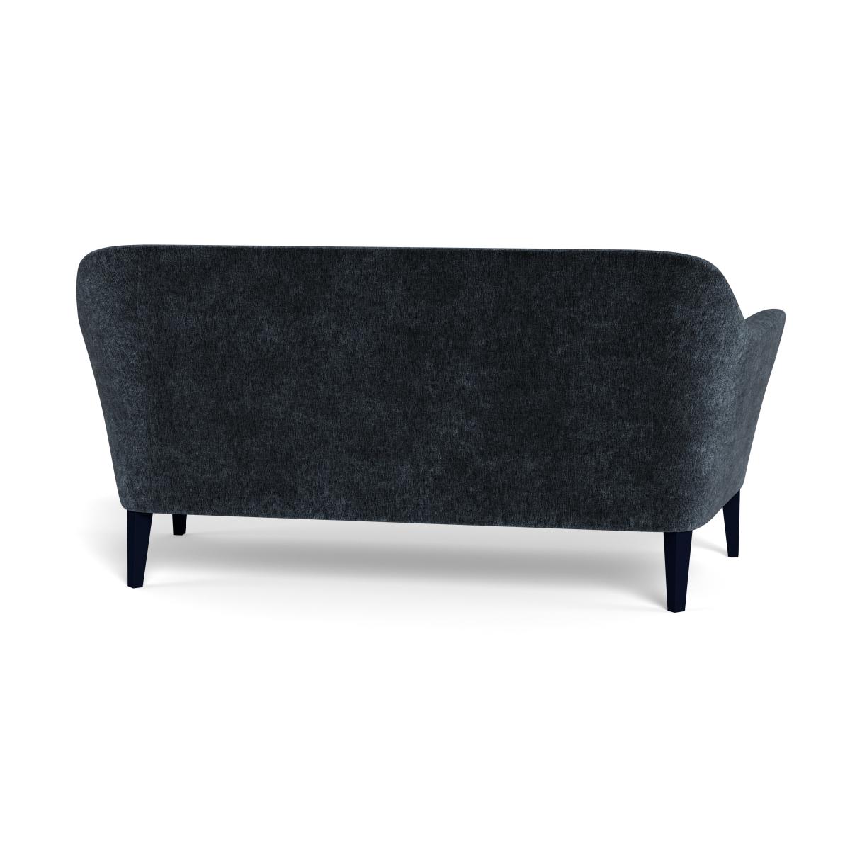 Heal's Wallis 3 Seater Sofa Boucle Velvet Space Black Feet – image 5