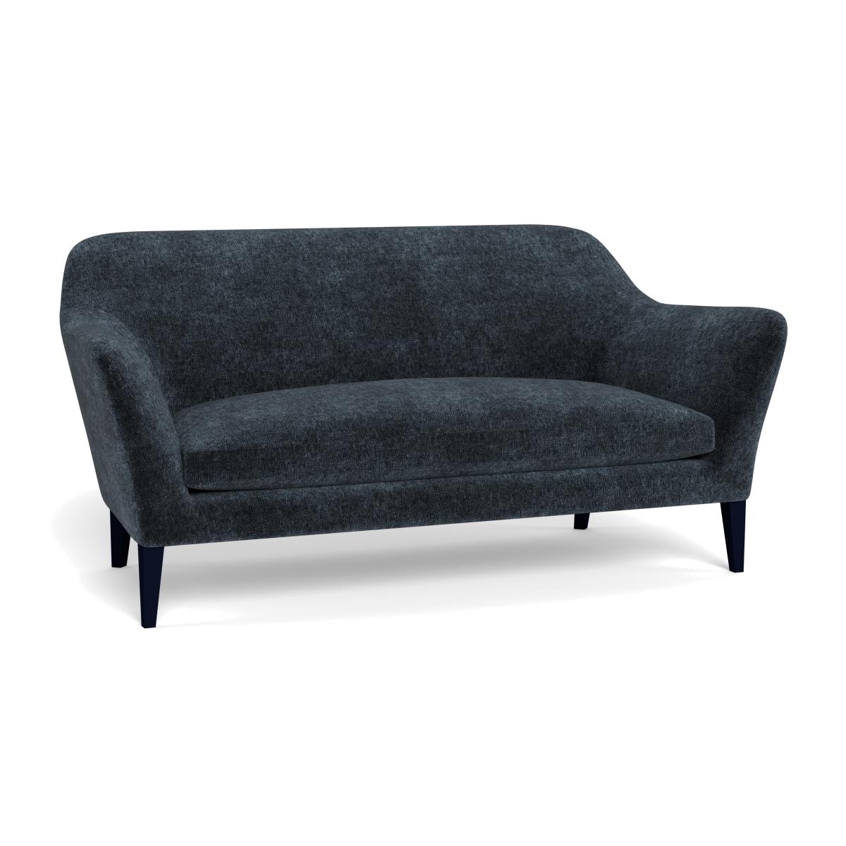 Heal's Wallis 3 Seater Sofa Boucle Velvet Space Black Feet – image 1