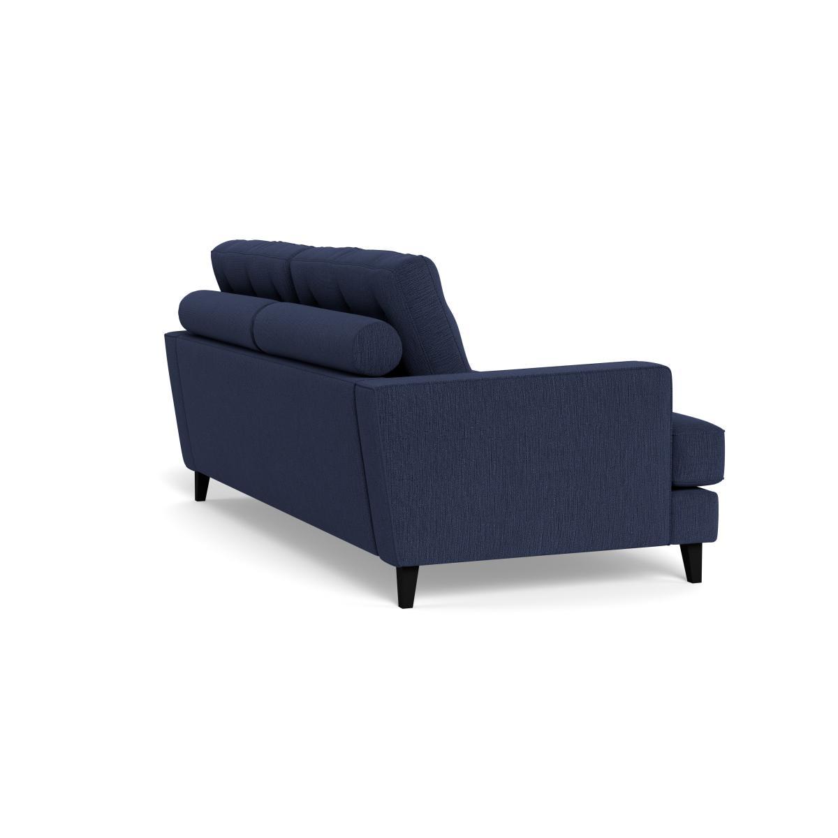 Heal's Mistral 3 Seater Sofa Smart Linen Mix Navy Black Feet - Heal's UK Furniture – image 4